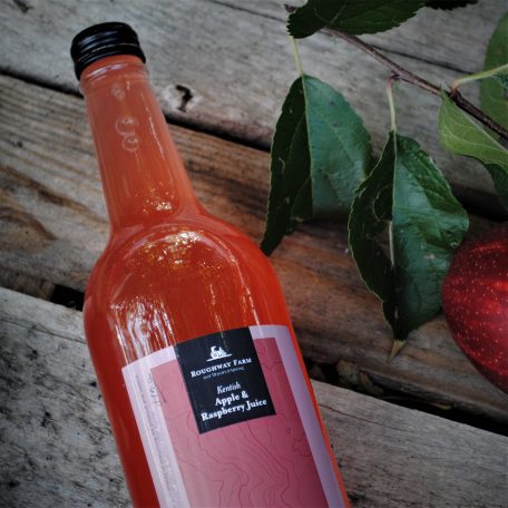 Roughway Farm's delicious apple and raspberry juice
