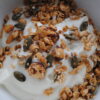 Kent Cobnut granola on luxury honey yoghurt